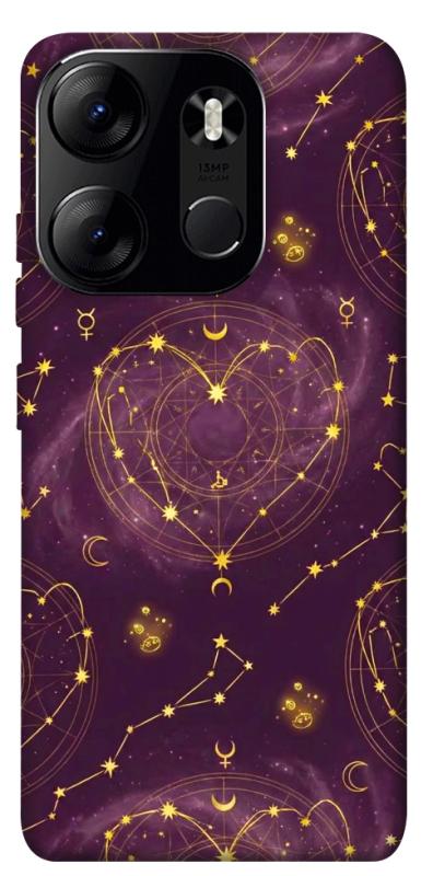 Чехол itsPrint Purple astrology для Tecno Spark Go 2023, таро, купить оптом с доставкой