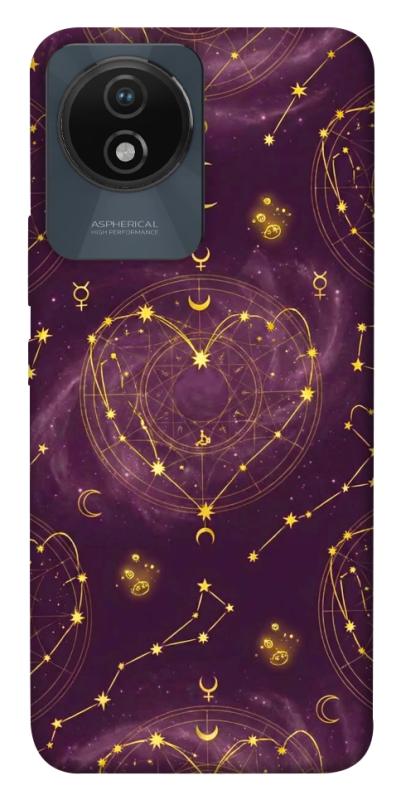 Чехол itsPrint Purple astrology для Vivo Y02, таро, купить оптом с доставкой