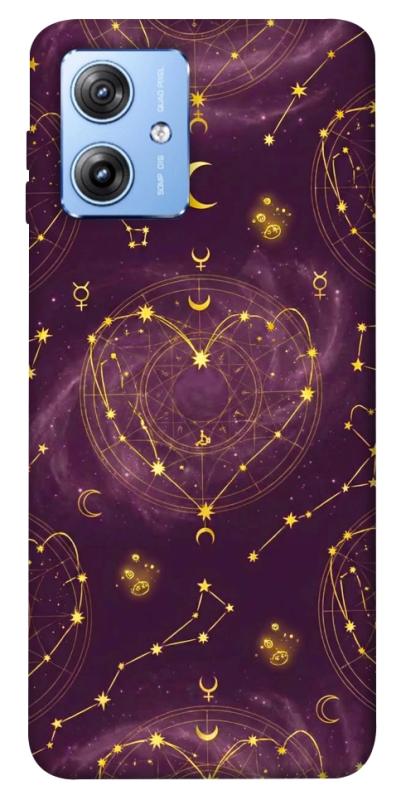 Чехол itsPrint Purple astrology для Motorola Moto G84, таро, купить оптом с доставкой