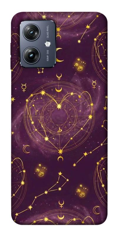 Чехол itsPrint Purple astrology для Motorola Moto G54, таро, купить оптом с доставкой