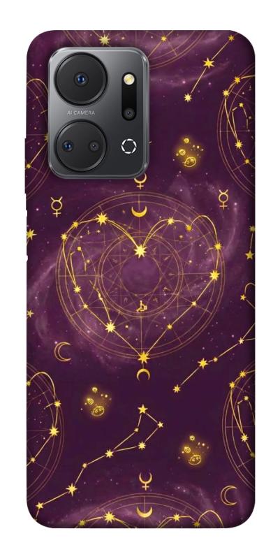 Чехол itsPrint Purple astrology для Huawei Honor X7a, таро, купить оптом с доставкой
