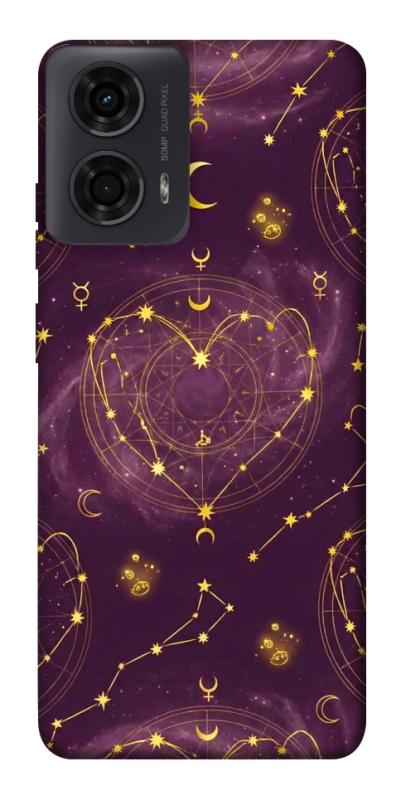 Чехол itsPrint Purple astrology для Motorola Moto G24, таро, купить оптом с доставкой