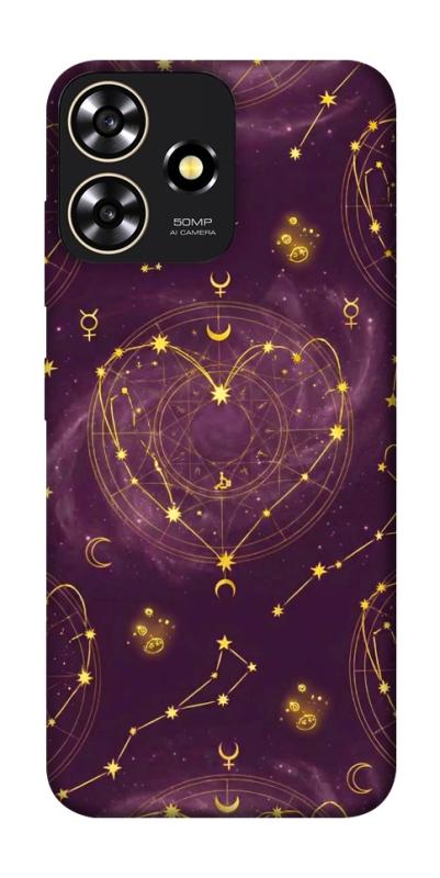 Чехол itsPrint Purple astrology для ZTE Blade A73 4G, таро, купить оптом с доставкой