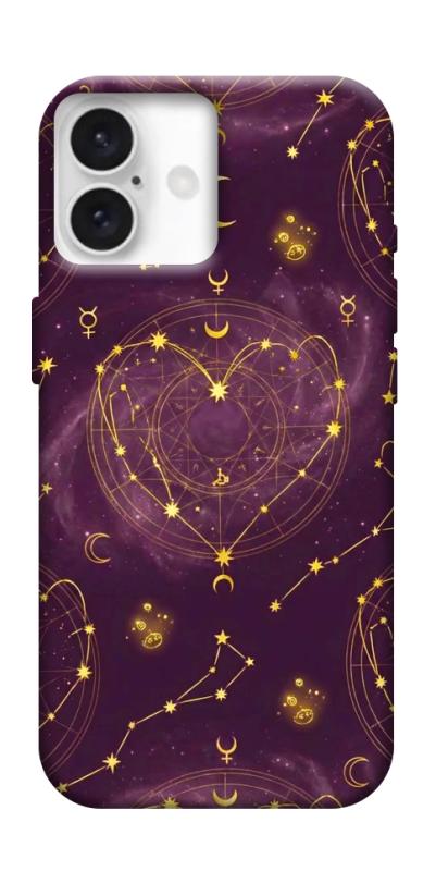 Чехол itsPrint Purple astrology для Apple iPhone 16 (6.1"), таро, купить оптом с доставкой