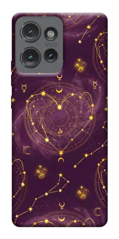 Чехол itsPrint Purple astrology для Motorola Edge 50, таро, купить оптом с доставкой