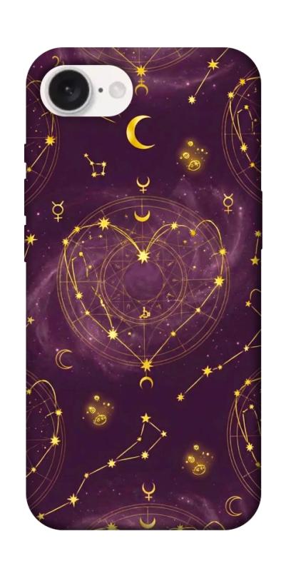 Чехол itsPrint Purple astrology для Apple iPhone 16e (6.1"), таро, купить оптом с доставкой