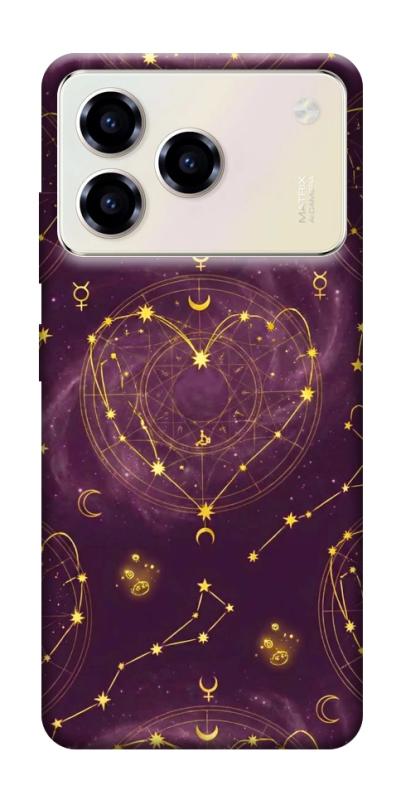 Чехол itsPrint Purple astrology для ZTE Blade A76, таро, купить оптом с доставкой