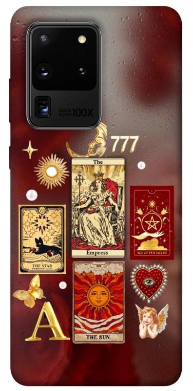 Чехол itsPrint Red aethtetic для Samsung Galaxy S20 Ultra, таро, купить оптом с доставкой