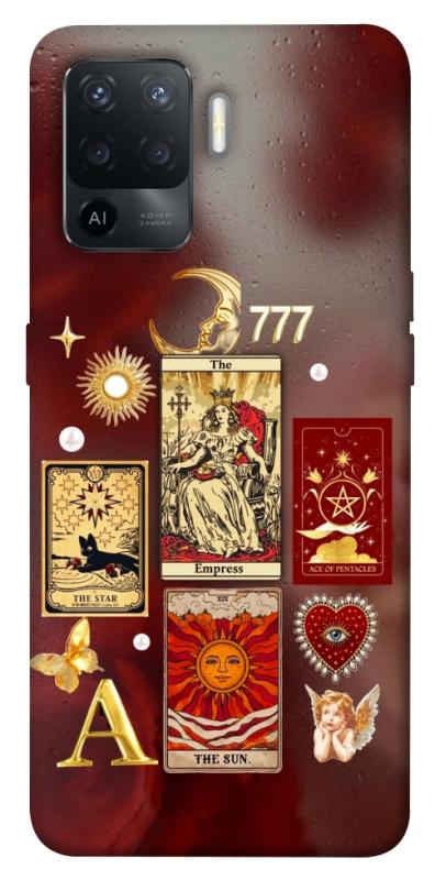 Чехол itsPrint Red aethtetic для Oppo Reno 5 Lite, таро, купить оптом с доставкой