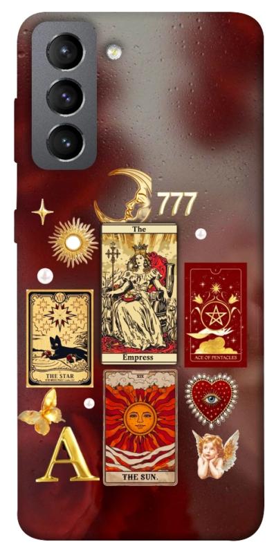 Чехол itsPrint Red aethtetic для Samsung Galaxy S21 FE, таро, купить оптом с доставкой
