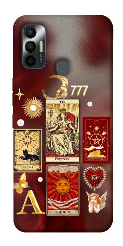 Чехол itsPrint Red aethtetic для TECNO Spark 7, таро, купить оптом с доставкой
