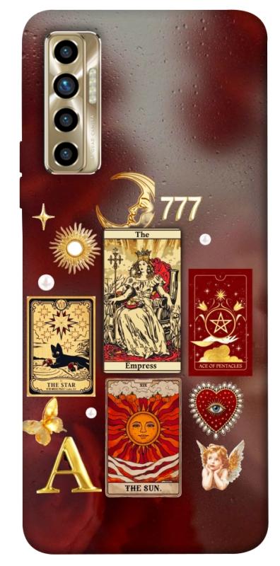Чехол itsPrint Red aethtetic для TECNO Camon 17P, таро, купить оптом с доставкой
