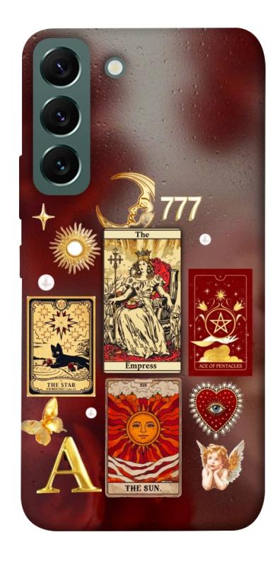 Чехол itsPrint Red aethtetic для Samsung Galaxy S22, таро, купить оптом с доставкой