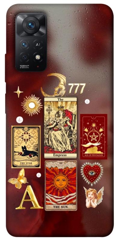 Чехол itsPrint Red aethtetic для Xiaomi Redmi Note 11 Pro 4G/5G, таро, купить оптом с доставкой