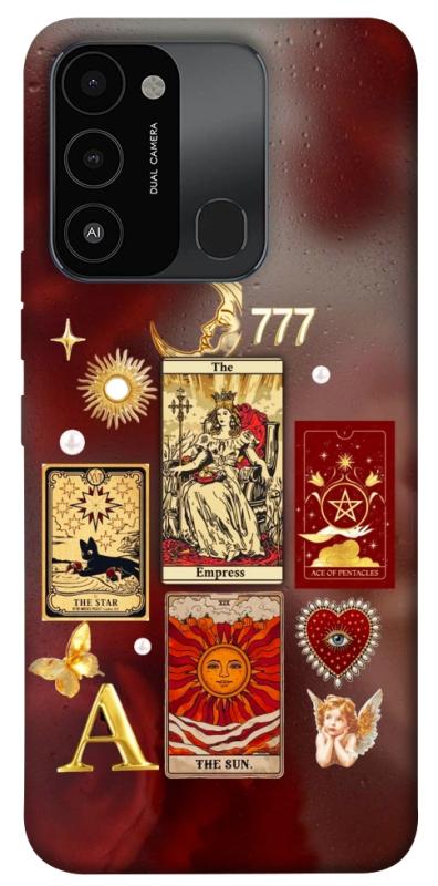 Чехол itsPrint Red aethtetic для TECNO Spark 8C, таро, купить оптом с доставкой