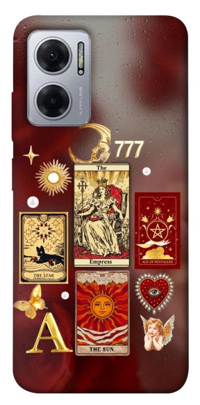Чехол itsPrint Red aethtetic для Xiaomi Redmi Note 11E, таро, купить оптом с доставкой