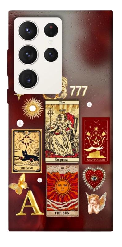 Чехол itsPrint Red aethtetic для Samsung Galaxy S23 Ultra, таро, купить оптом с доставкой