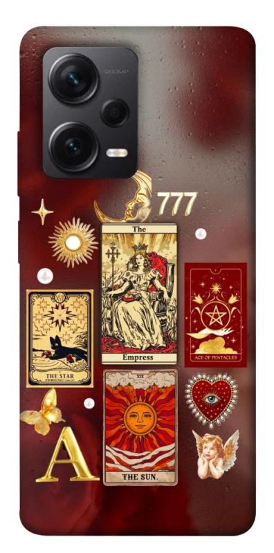 Чехол itsPrint Red aethtetic для Xiaomi Redmi Note 12 Pro+ 5G, таро, купить оптом с доставкой