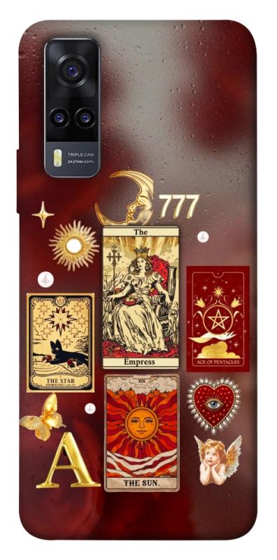 Чехол itsPrint Red aethtetic для Vivo Y31, таро, купить оптом с доставкой