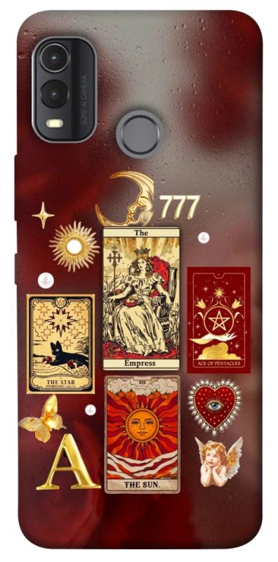 Чехол itsPrint Red aethtetic для Nokia G11 Plus, таро, купить оптом с доставкой