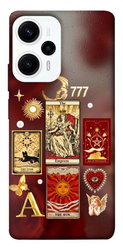 Чехол itsPrint Red aethtetic для Xiaomi Poco F5 / Note 12 Turbo, таро, купить оптом с доставкой