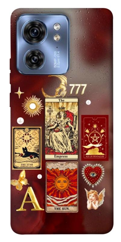 Чехол itsPrint Red aethtetic для Motorola Edge 40, таро, купить оптом с доставкой