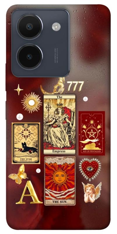 Чехол itsPrint Red aethtetic для Vivo Y36, таро, купить оптом с доставкой