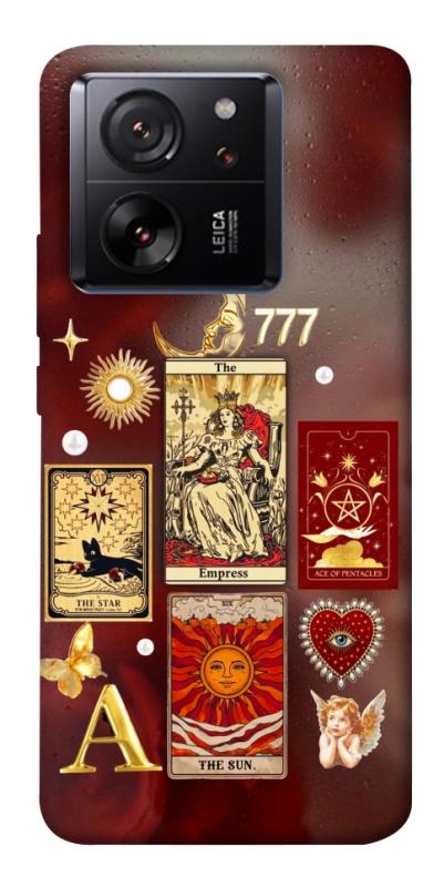 Чехол itsPrint Red aethtetic для Xiaomi 13T, таро, купить оптом с доставкой