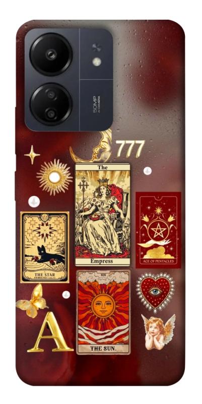 Чехол itsPrint Red aethtetic для Xiaomi Redmi 13C, таро, купить оптом с доставкой
