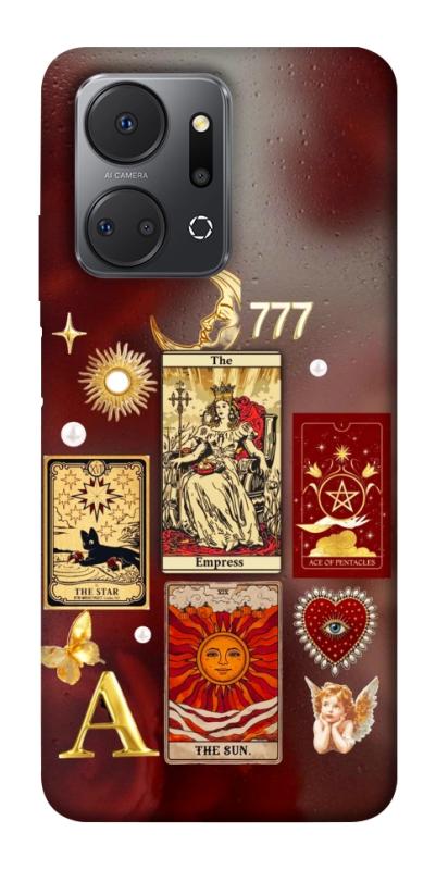 Чехол itsPrint Red aethtetic для Huawei Honor X7a, таро, купить оптом с доставкой