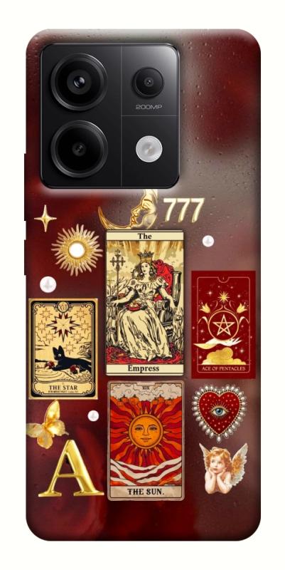 Чехол itsPrint Red aethtetic для Xiaomi Redmi Note 13 Pro 4G, таро, купить оптом с доставкой