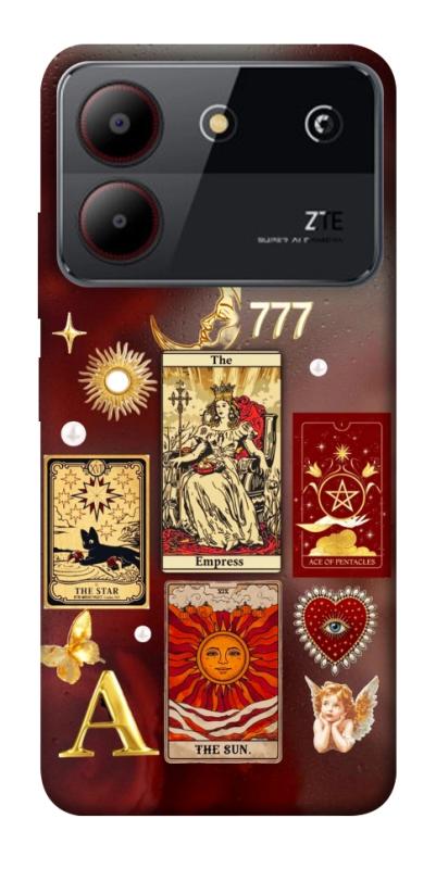 Чехол itsPrint Red aethtetic для ZTE Blade A54 4G, таро, купить оптом с доставкой