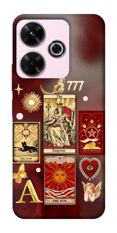 Чехол itsPrint Red aethtetic для Xiaomi Redmi 13 4G / Poco M6 4G, таро, купить оптом с доставкой