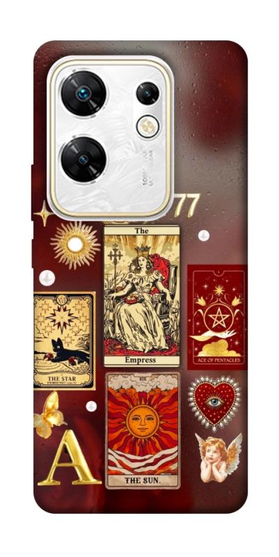 Чехол itsPrint Red aethtetic для Infinix Zero 30 4G, таро, купить оптом с доставкой