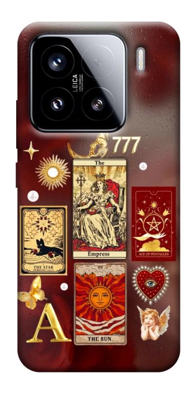 Чехол itsPrint Red aethtetic для Xiaomi 15, таро, купить оптом с доставкой