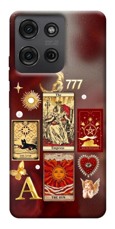 Чехол itsPrint Red aethtetic для Motorola Moto G75 5G, таро, купить оптом с доставкой