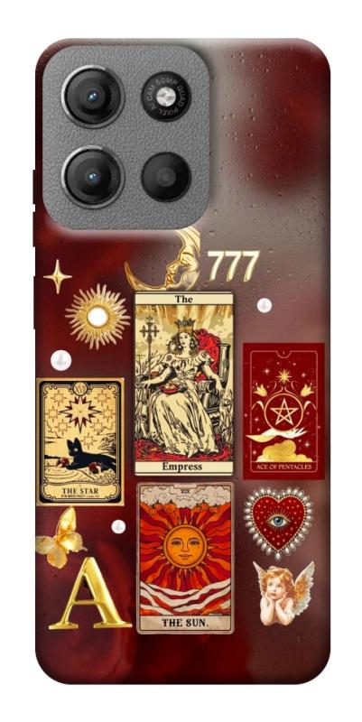 Чехол itsPrint Red aethtetic для Motorola Moto G15 4G, таро, купить оптом с доставкой