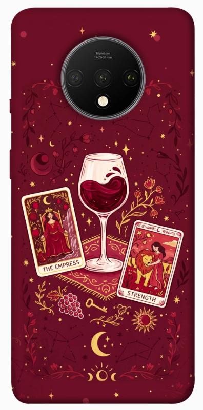 Чехол itsPrint Wine card для OnePlus 7T, таро, купить оптом с доставкой