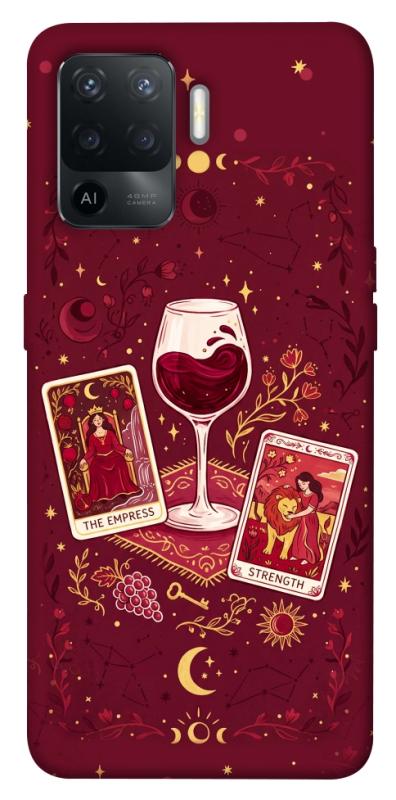 Чехол itsPrint Wine card для Oppo Reno 5 Lite, таро, купить оптом с доставкой