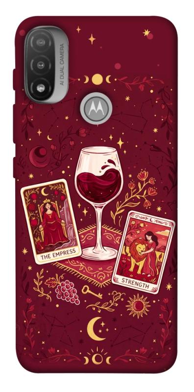 Чохол itsPrint Wine card для Motorola Moto E20, таро, купити оптом з доставкою
