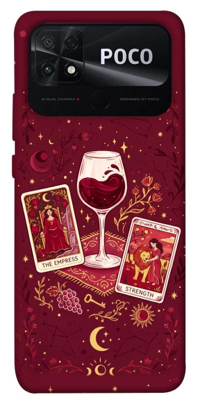 Чехол itsPrint Wine card для Xiaomi Poco C40, таро, купить оптом с доставкой