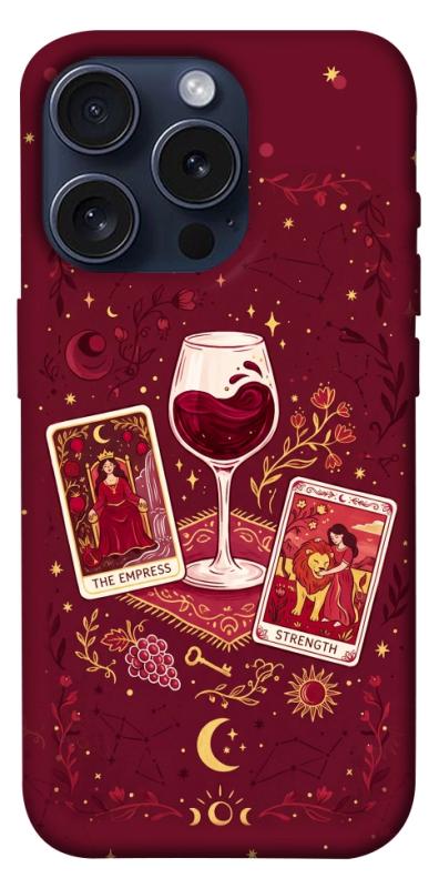 Чохол itsPrint Wine card для Apple iPhone 15 Pro (6.1"), таро, купити оптом з доставкою