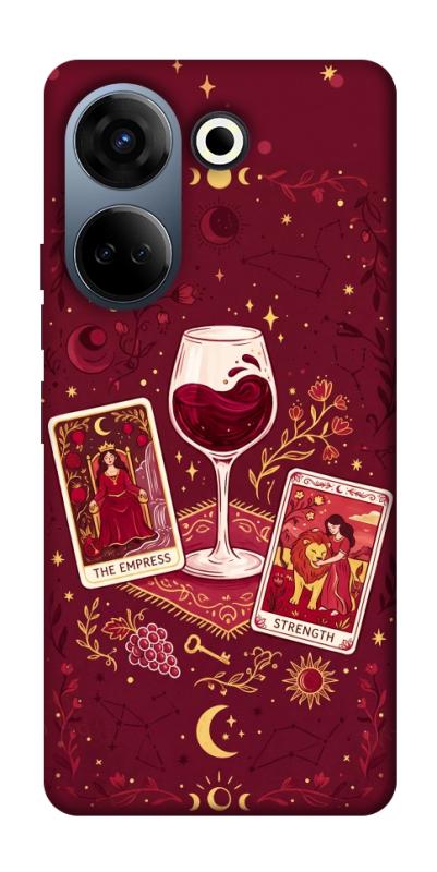 Чохол itsPrint Wine card для TECNO Camon 20 Pro (CK7n), таро, купити оптом з доставкою