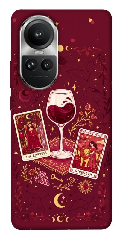 Чехол itsPrint Wine card для Oppo Reno 10, таро, купить оптом с доставкой