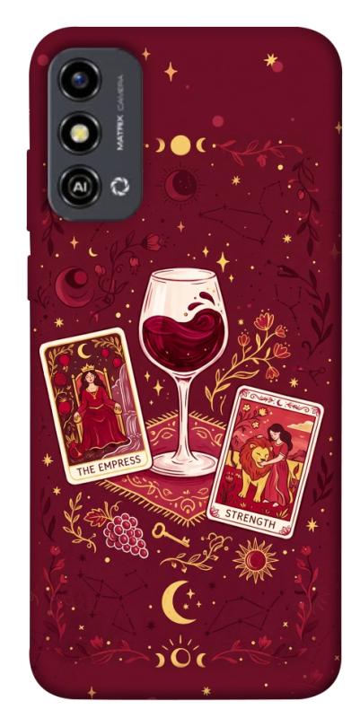 Чехол itsPrint Wine card для ZTE Blade A53, таро, купить оптом с доставкой