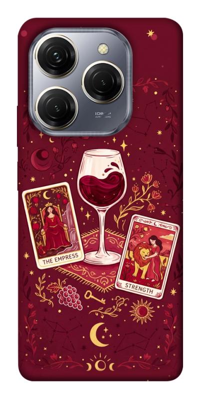 Чохол itsPrint Wine card для TECNO Spark 20 Pro, таро, купити оптом з доставкою