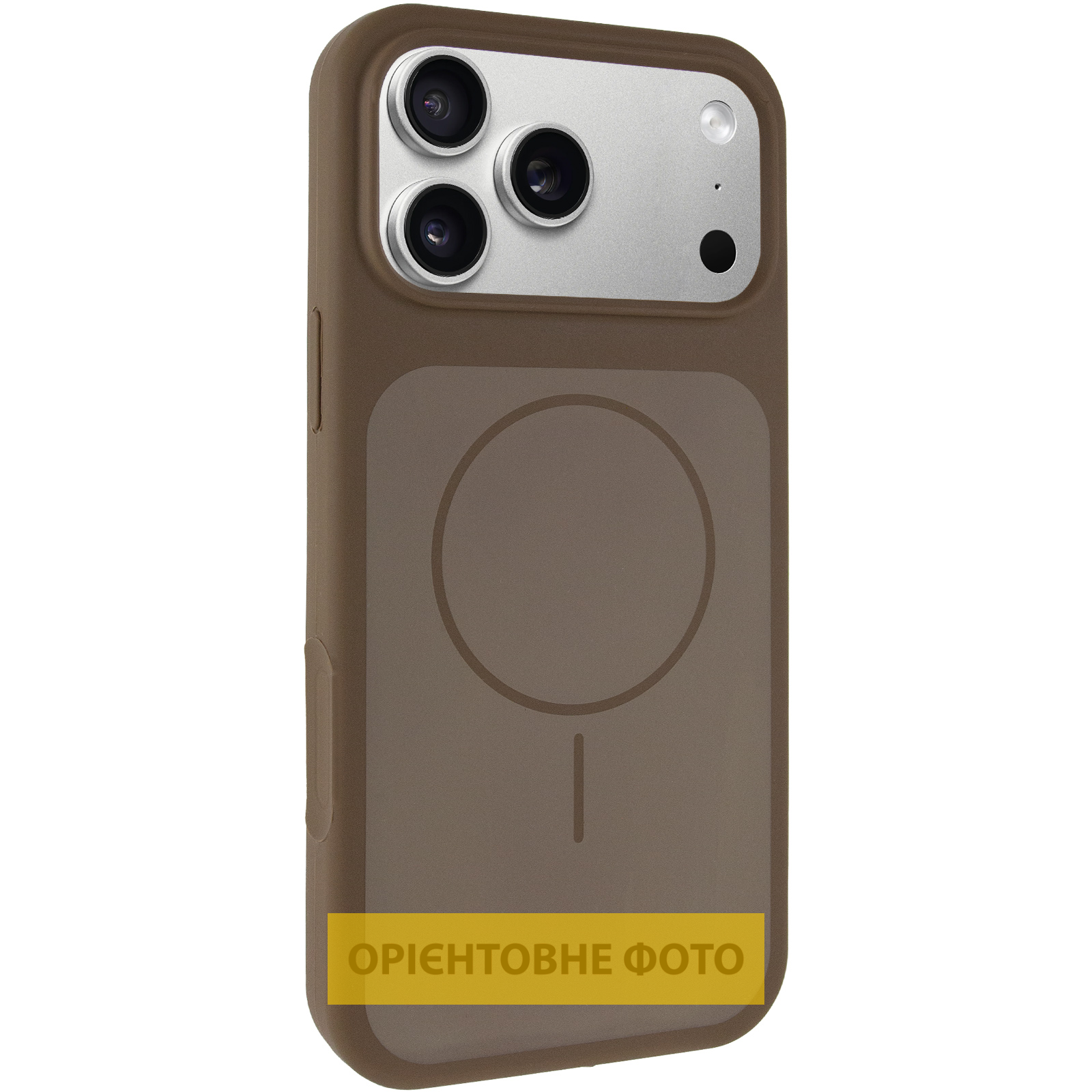 Чохол Silk Duo Color (AA) with Magnetic Fit для Apple iPhone 15 Pro Max (6.7"), Brown, Силікон, купити оптом з доставкою