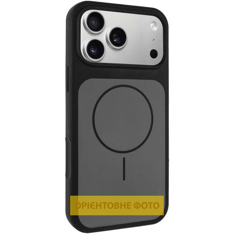 Чохол Silk Duo Color (AA) with Magnetic Fit для Apple iPhone 16 Pro (6.3"), Black, Силікон, купити оптом з доставкою