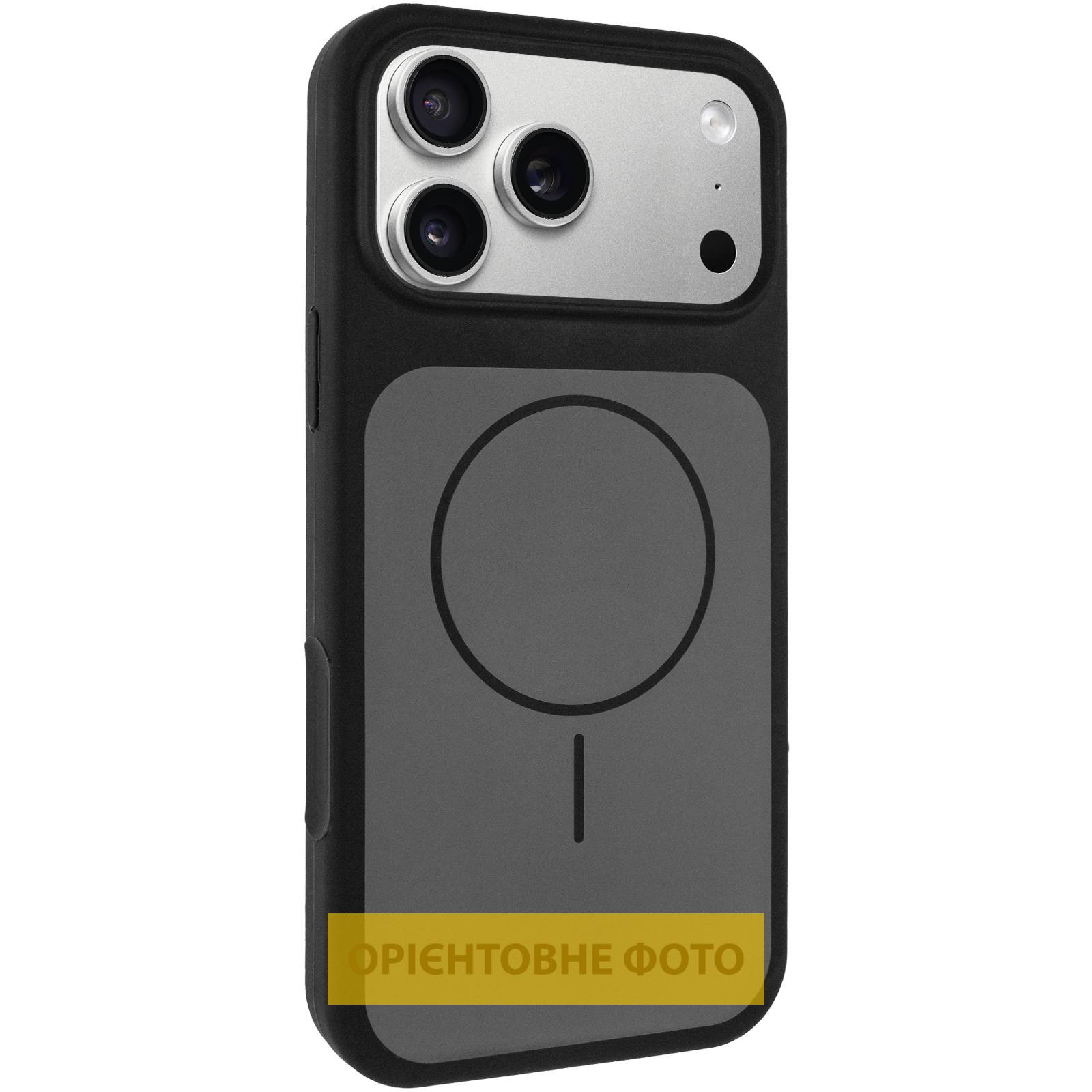 Чохол Silk Duo Color (AA) with Magnetic Fit для Apple iPhone 16 Pro (6.3"), Black, Силікон, купити оптом з доставкою