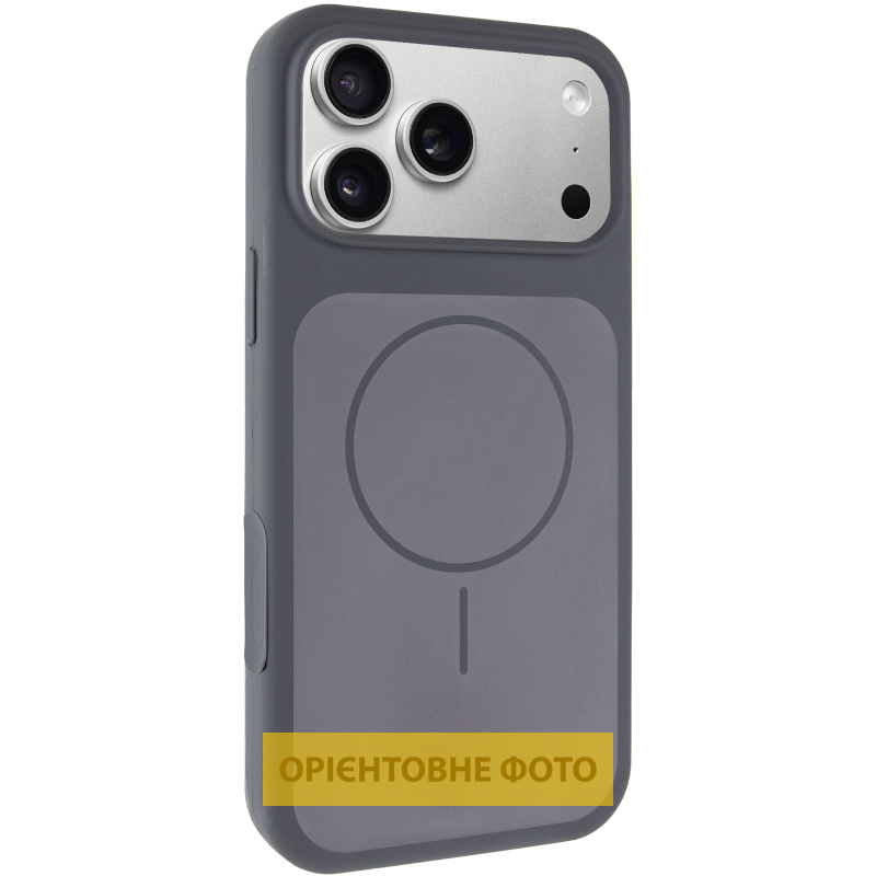 Чохол Silk Duo Color (AA) with Magnetic Fit для Apple iPhone 16 Pro (6.3"), Gray, Силікон, купити оптом з доставкою